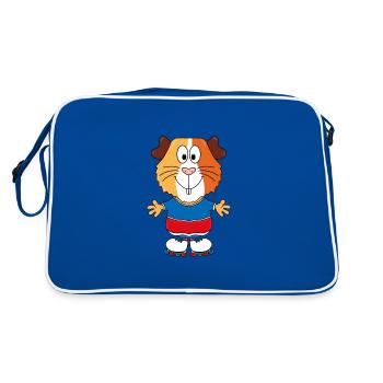 MEERSCHWEINCHEN - INLINER - INLINE SKATES - SPORT - Retro Tasche - Blau/Weiß - Hinten