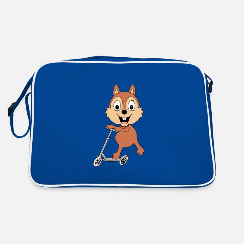 ROLLER - EICHHÖRNCHEN - TIER - KIND - BABY Retro Tasche