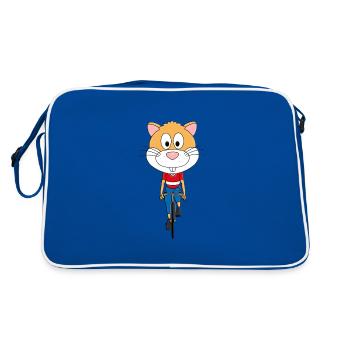 HAMSTERRAD - HAMSTER - RENNRAD - FAHRRAD - SPORT - Retro Tasche - Blau/Weiß - Hinten