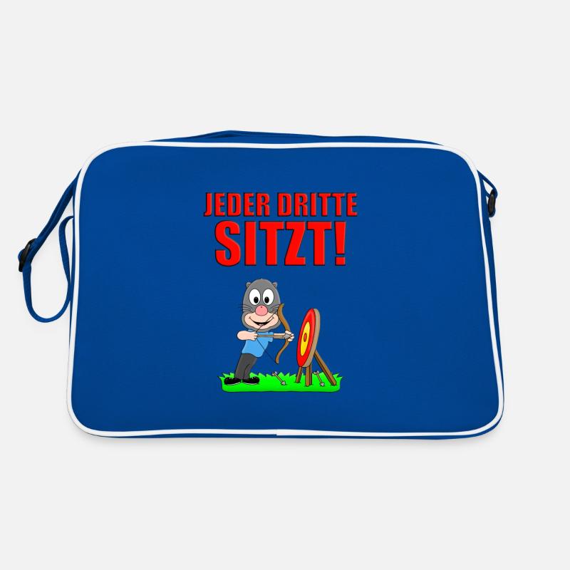 BOGENSCHIEßEN - MAULWURF - JEDER DRITTE SITZT! Retro Tasche