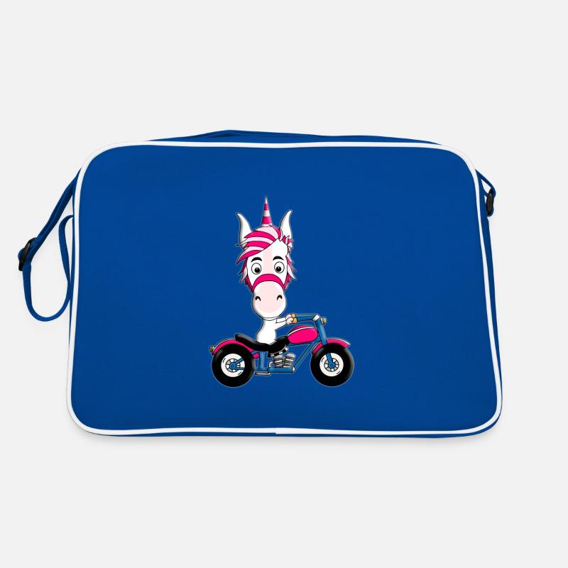 MOTORRAD - BIKER - EINHORN Retro Tasche
