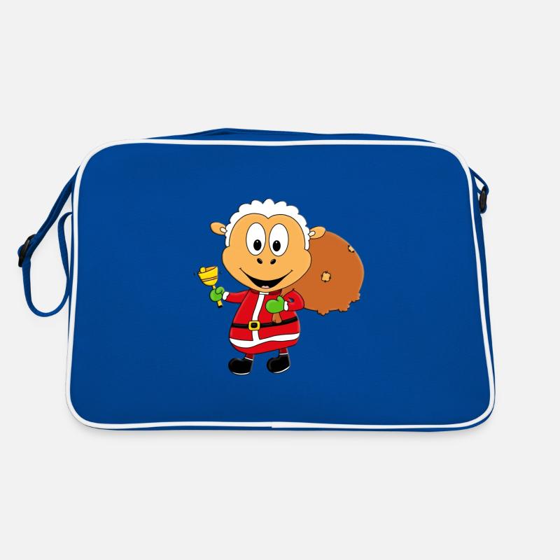 SCHAF - WEIHNACHTSMANN - TIER - TIERISCH Retro Tasche