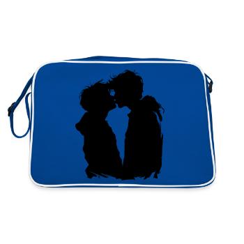 Baiser - Sac Retro - bleu/blanc - Dos