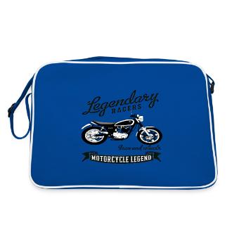 Motorcycle Moped SR 500 Cult - Retro Bag - blue/white - Back