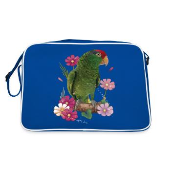 Le perroquet Tamaulipas - Sac Retro - bleu/blanc - Dos
