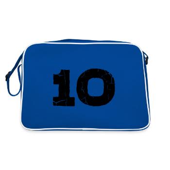 Maillot à 10 chiffres - Sac Retro - bleu/blanc - Dos