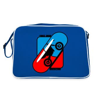 Prenez votre pilule médicinale - Motocross - Sac Retro - bleu/blanc - Dos