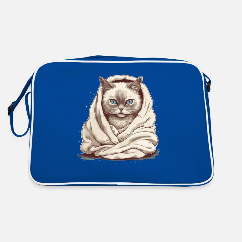 Chat dans une couverture Sac Retro
