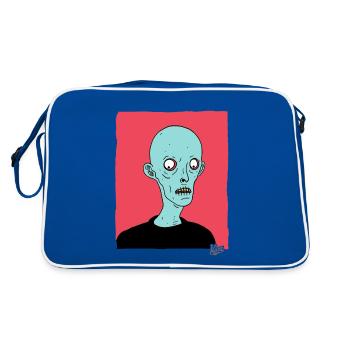 Dessin animé contemporain Zombie Nosferatu - Sac Retro - bleu/blanc - Dos