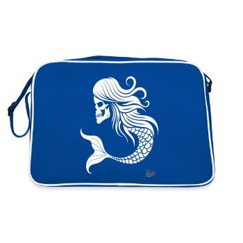 Crâne Sirène - Sac Retro - bleu/blanc - Dos
