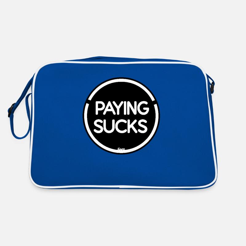 Paying is stupid Retro Bag