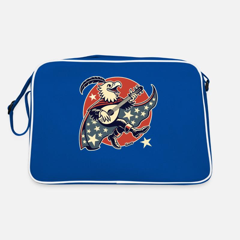 USA Patriotic Bardic Eagle with Guitar Retro Bag