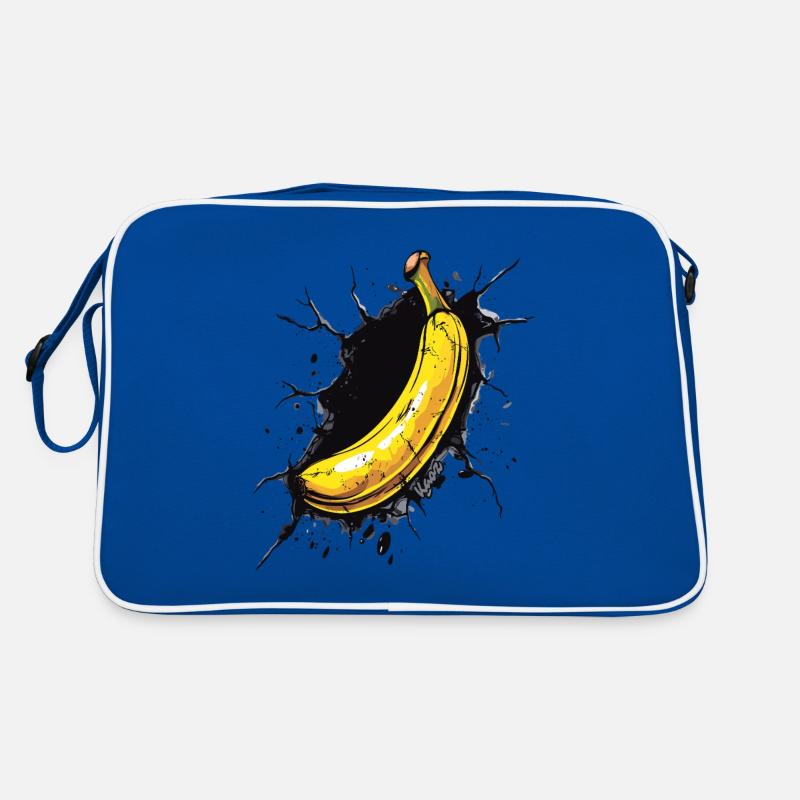 Une banane brise le mur Sac Retro