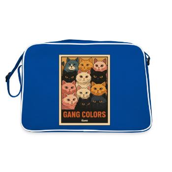 Gang Colors - Cats Gang - Retro Bag - blue/white - Back