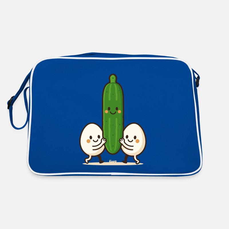 Two Eggs & a Cucumber – Best Friends Retro Bag