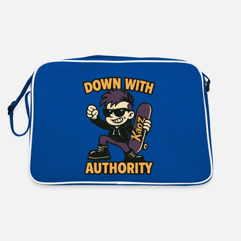 Comic-Skatepunk mit Sonnenbrille Retro Tasche