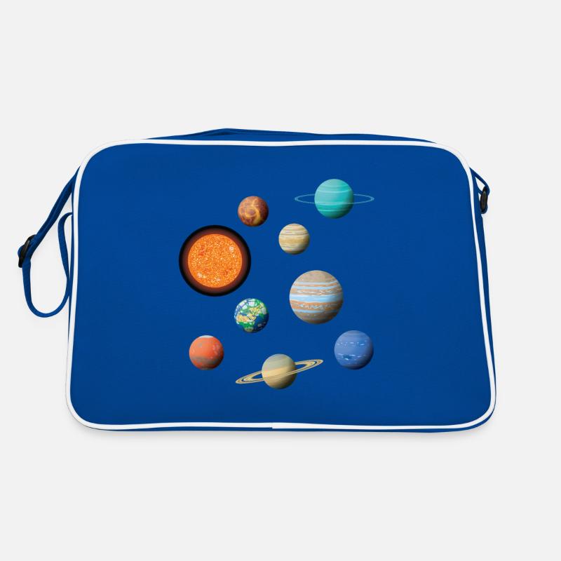 Space Solar System Universe Planet Retro Bag