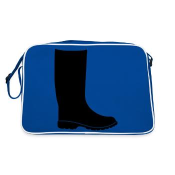 rubber boots - Retro Bag - blue/white - Back