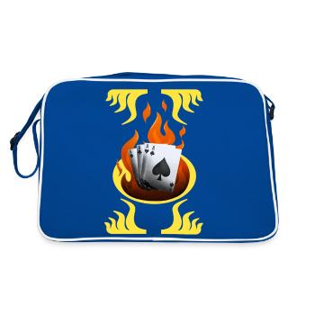 Jeu de cartes - As - Sac Retro - bleu/blanc - Dos