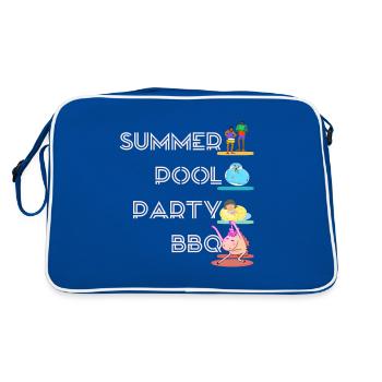 Barbecue Party - BBQ - Sac Retro - bleu/blanc - Dos