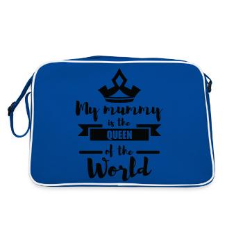 Funny Mom Gift Mom Mother's Day - Retro Bag - blue/white - Back