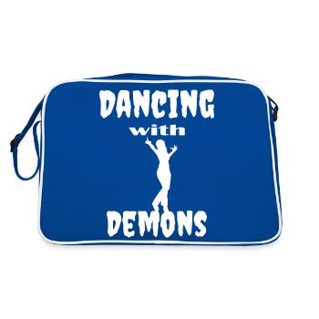 Dancing Dance Music - Retro Bag - blue/white - Back
