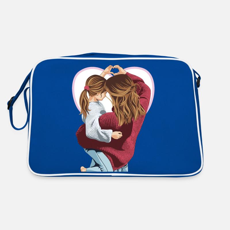 Ein Herz Retro Tasche