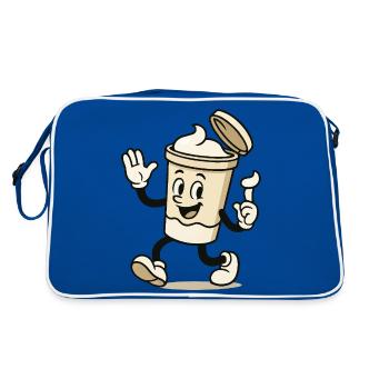 Cream Mug Comic - Retro Bag - blue/white - Back