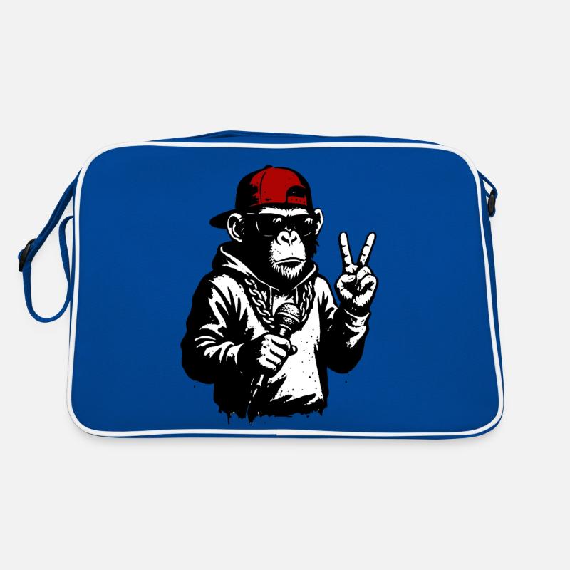 Cooler Affe Retro Tasche