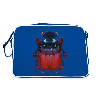 Coléoptère Oxysternon - Sac Retro - bleu/blanc - Dos