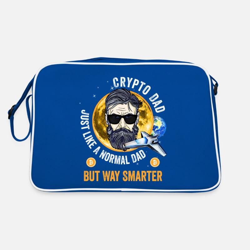 Papa crypto comme un papa normal Sac Retro