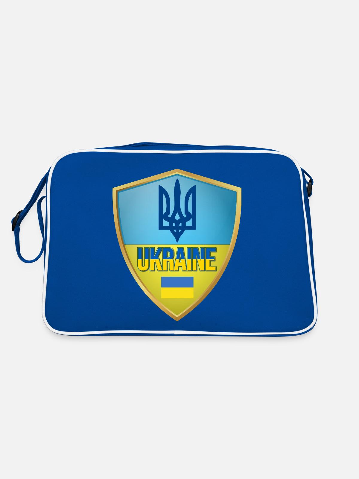 Ukraine Flag - Retro Bag - blue/white - Back