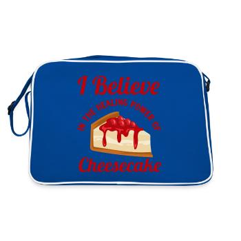 Cheesecake Healing - Retro Bag - blue/white - Back