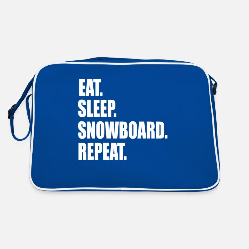 Snowboard Snowboarder Retro Bag