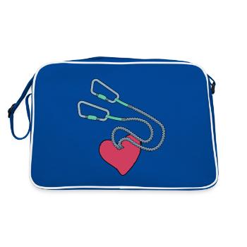 Via ferrata Alpin Mountain Sports - Retro Bag - blue/white - Back