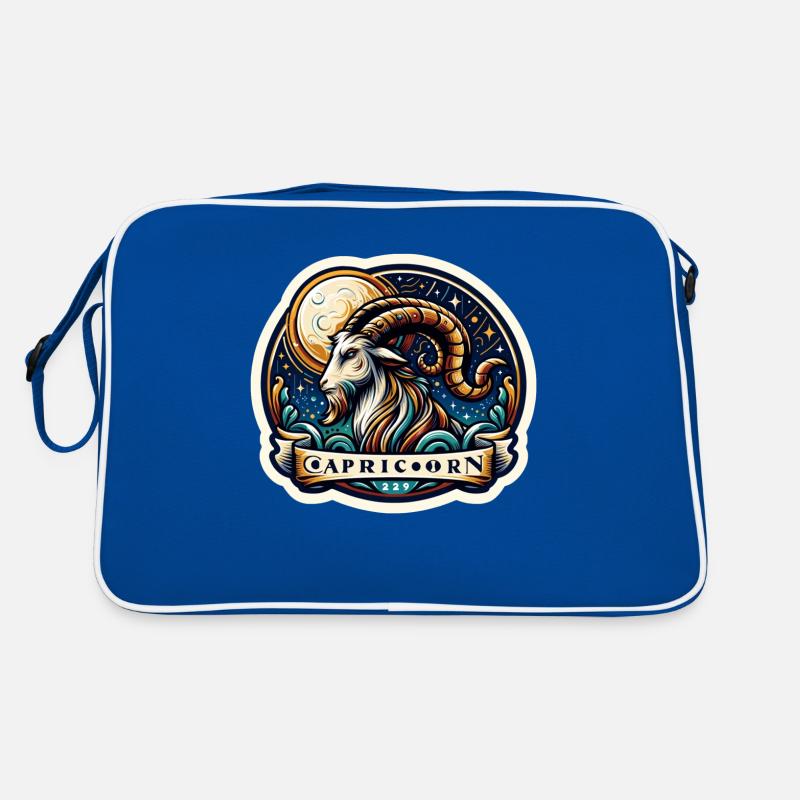 Sternzeichen Steinbock Retro Tasche