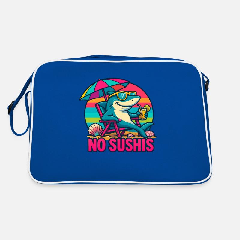 Requin à la Plage en Mode Cool No Soucis Sac Retro
