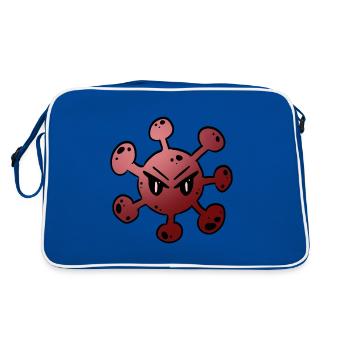 Virus Bactéries Pathogènes Virus Corona Covid-19 - Sac Retro - bleu/blanc - Dos