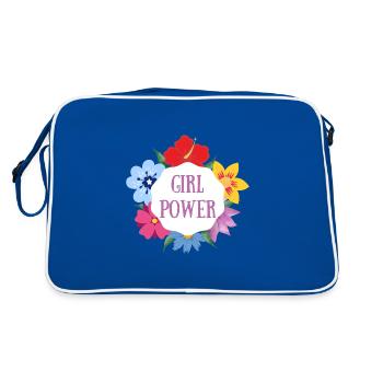 Girl Power - Sac Retro - bleu/blanc - Dos