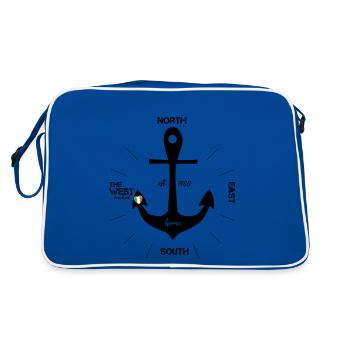 Ancre Irlande Irlandais - Sac Retro - bleu/blanc - Dos