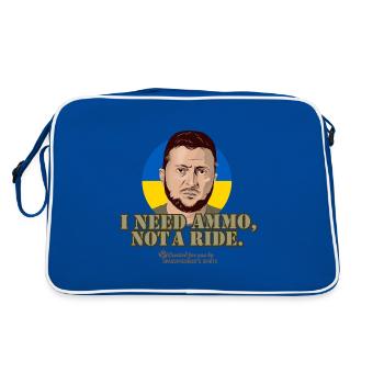 Ukraine Zelenskyi Citation Munitions - Sac Retro - bleu/blanc - Dos