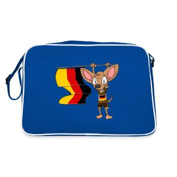 Chihuahua allemand - Sac Retro - bleu/blanc - Dos