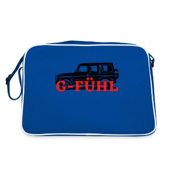 G Klasse / G-Fühl - Retro Tasche - Blau/Weiß - Hinten