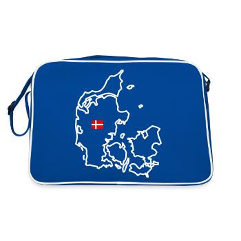 Danemark - Contour (blanc) - Sac Retro - bleu/blanc - Dos