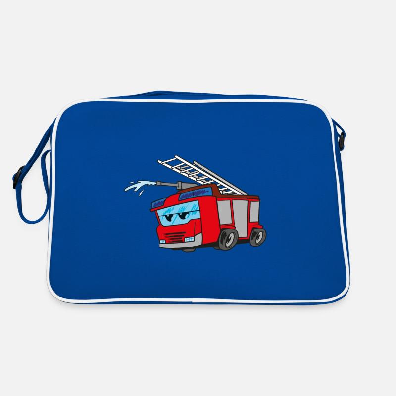 Funny fire truck Retro Bag