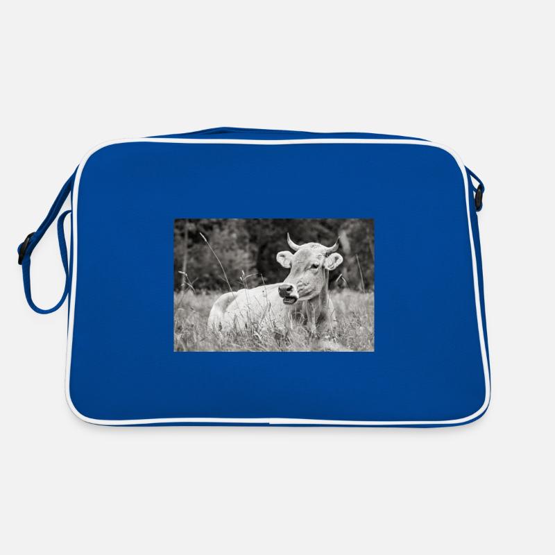 Meckerziege Kuh Retro Tasche