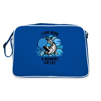 Aquariophiles Poissons Poissons d’ornement Aquaristique - Sac Retro - bleu/blanc - Dos