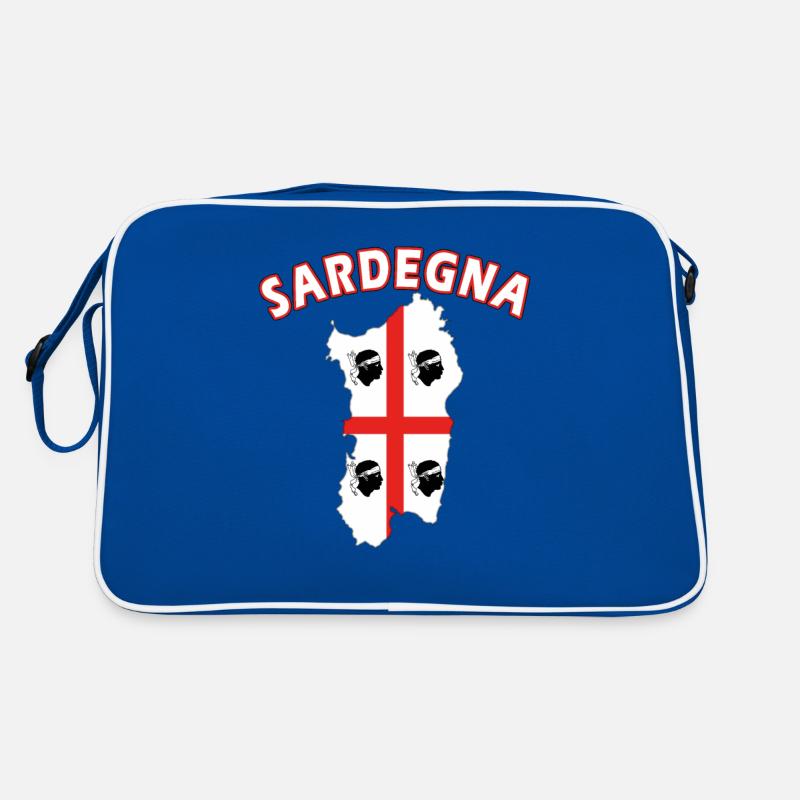 Sardaigne carte drapeau de moto de vacances Sac Retro