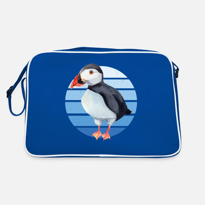 Puffin Parrot Lunde Bird Cadeau Sac Retro
