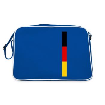 Germany Flag Germany German Flag German - Retro Bag - blue/white - Back